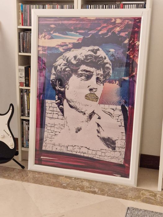 Quadro original e moldura IKEA