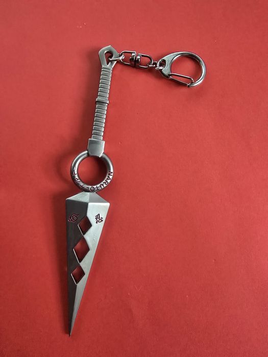 Brelok Naruto Kunai – Srebrny Metalowy Nóż Ninja – Gadżet Anime