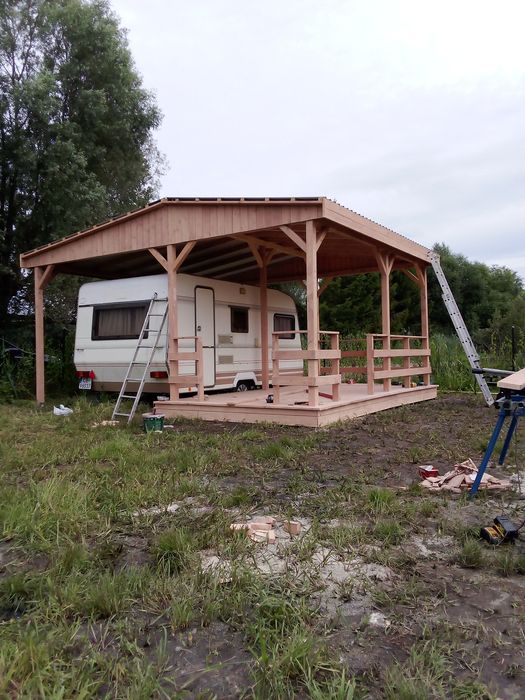 Tarasy Zadaszenia wiaty domki