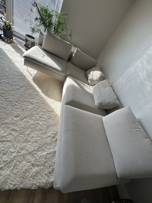 Ikea naroznik sofa dwa pokrycia bez i szary Soderhamn 4 osobowa
