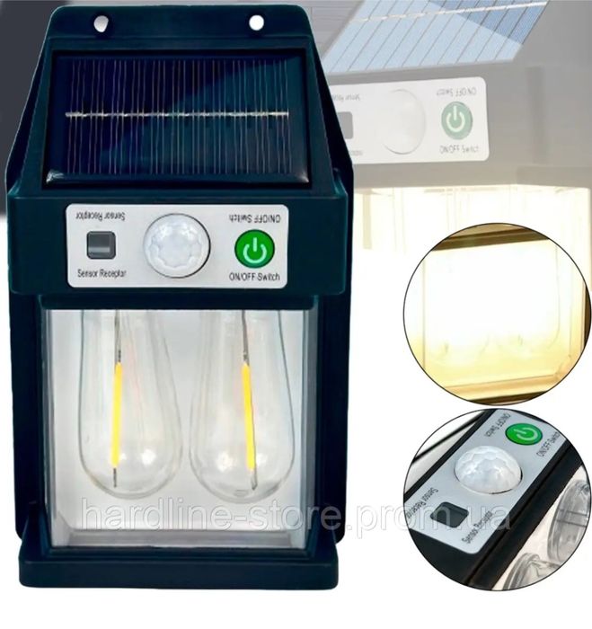 Уличный фонарь светильник солнечная батарея  датчик движения YX-777