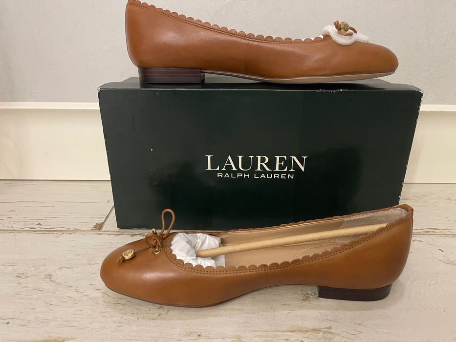 Ralph Lauren Giennie super soft leather. Балетки из мягкой кожи р 37,5