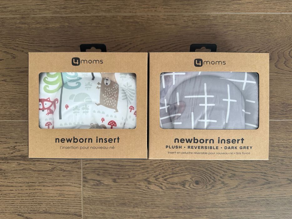 Huśtawka / bujaczek 4moms MamaRoo 5 Classic Grey + 2 nowe wkładki