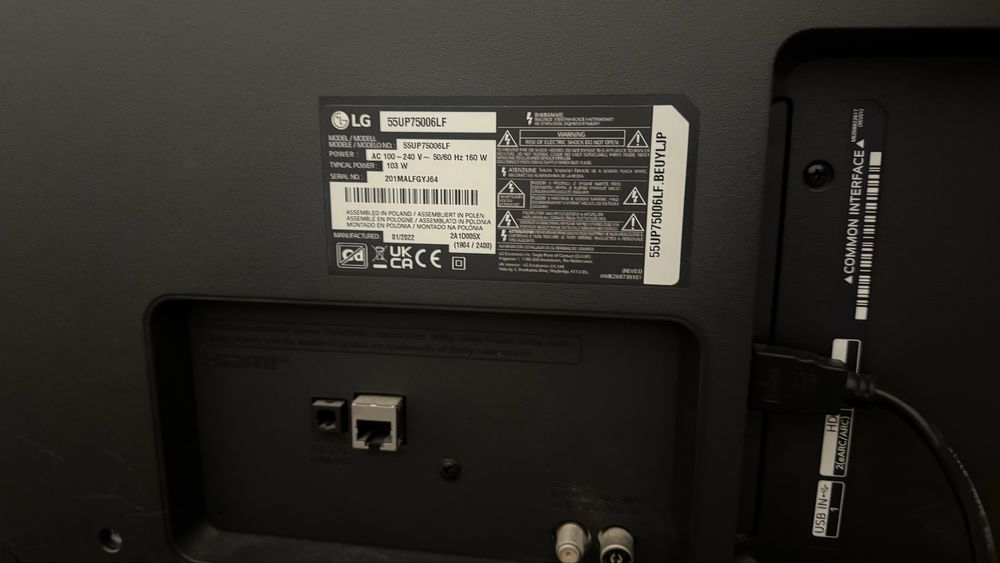 Vendo TV LG 55” em perfeito estado