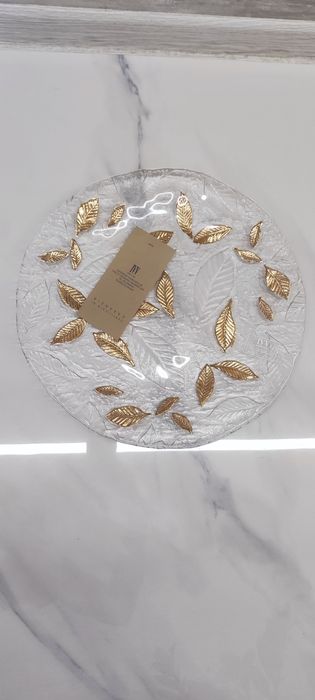 Блюдо Италия IVV, ручной работы с 24 кар. золота