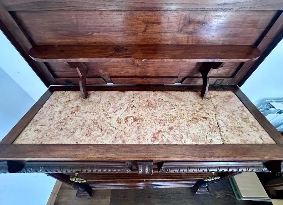 Aparador/Bancada Antiga de Talho / Consola Antiga de Estilo Eclético