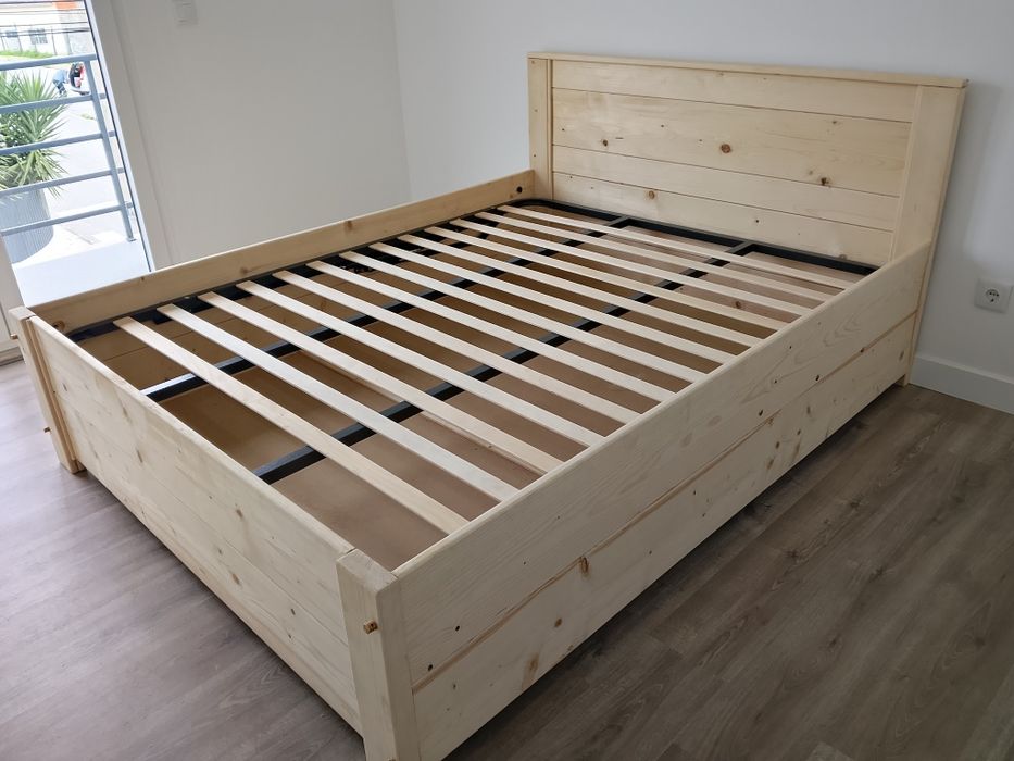 Camas varias medidas em madeira maciça pinho nórdico (casquinha)