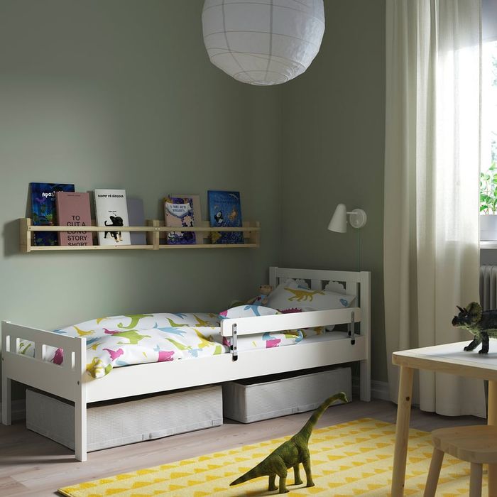 Cama de criança com colchão 70×160cm e proteção lateral pouco uso