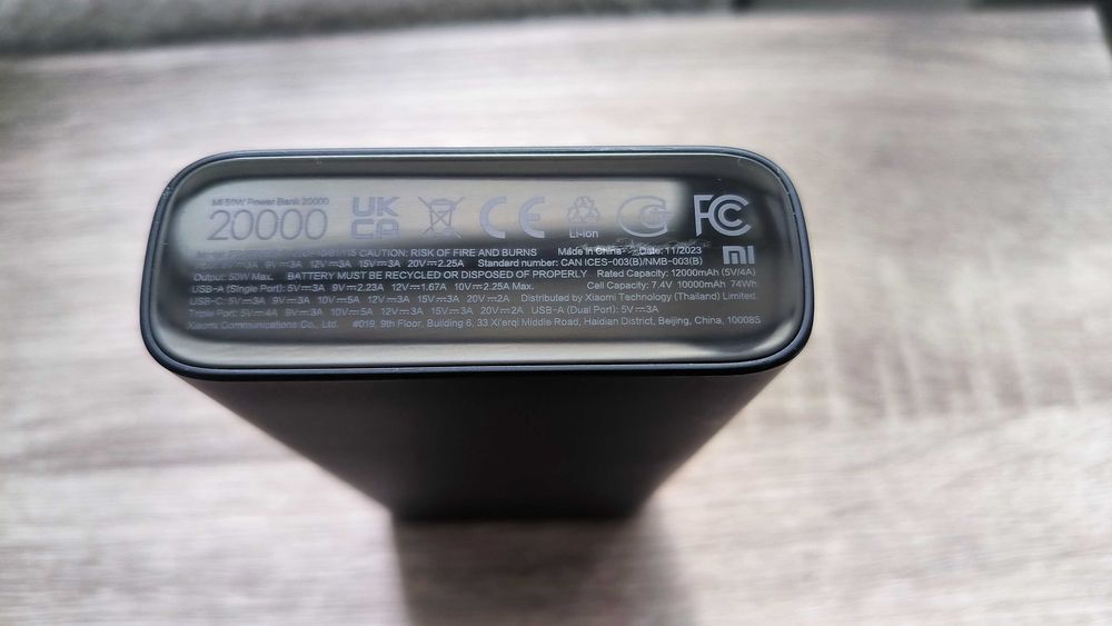 Powerbank Xiaomi Mi 50 20000mAh