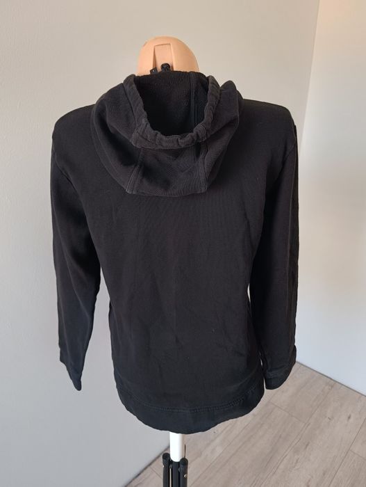 Czarna bluza S 36 Armani Exchange premium z kapturem logowana logo 3d
