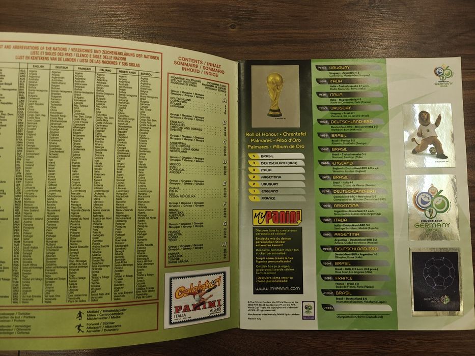 Panini World Cup 2006 в идеале полный альбом