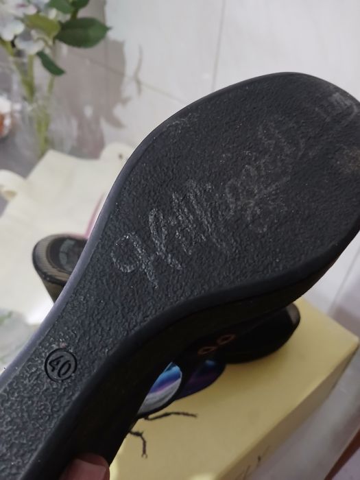 Sandálias cunha Tommy Hilfilger