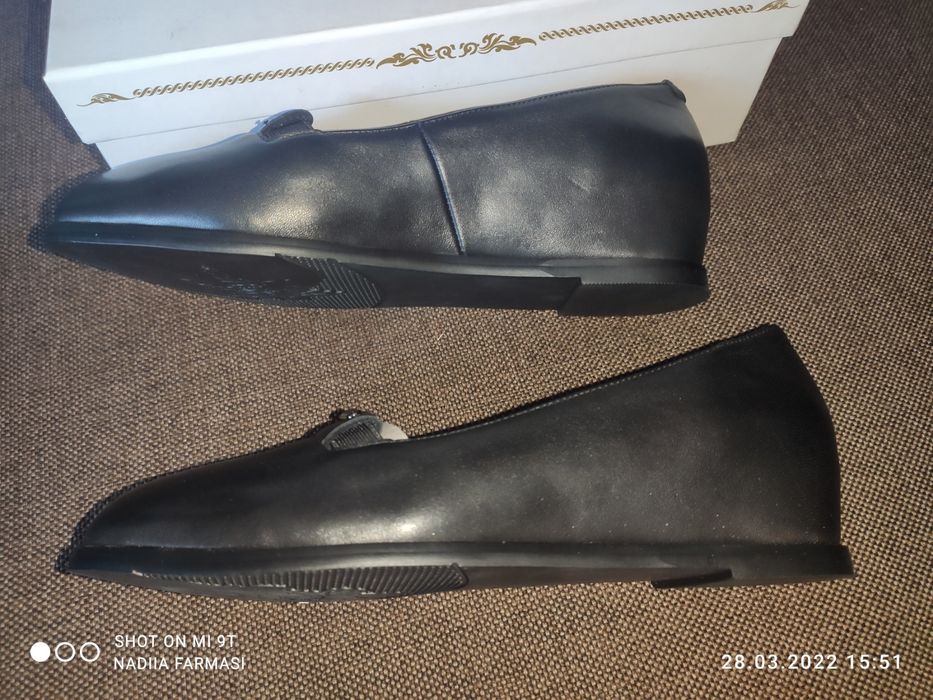 Шкіряні туфлі 38 розмір