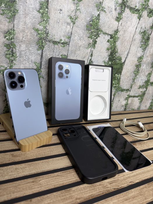 iPhone 13 Pro/Sierra Blue/100% Kondycji/Rewelacyjny Stan/Pełen Zestaw