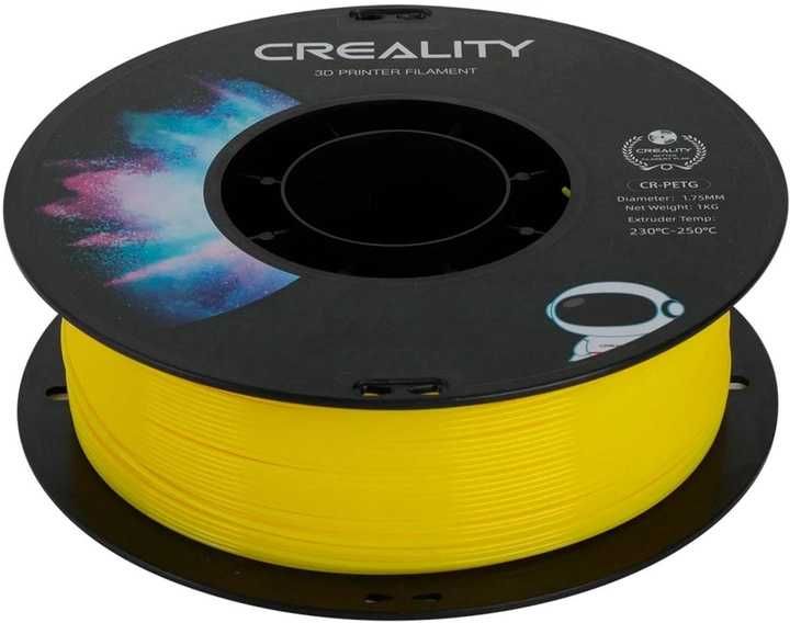 PETG пластик Creality філамент для 3D принтера 1.75 мм 1 кг Жовтий