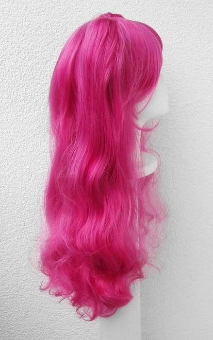 Pinkie Pie MLP różowa falowana peruka z kitką kitkami cosplay wig
