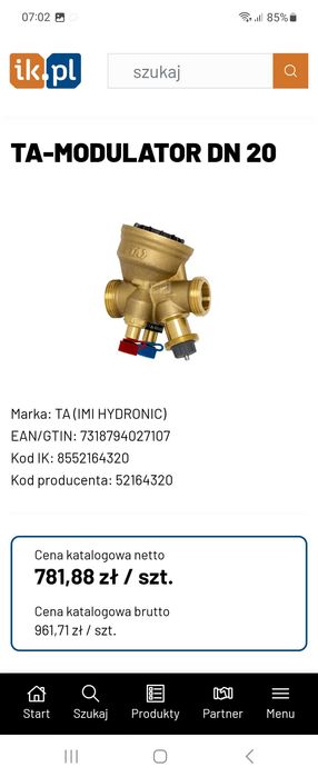 Zawory równoważące modulatory