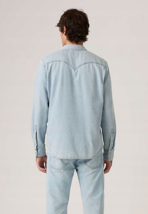 Levi'S 38 M Niebieska Koszula Męska Jeansowa Barstow D2447