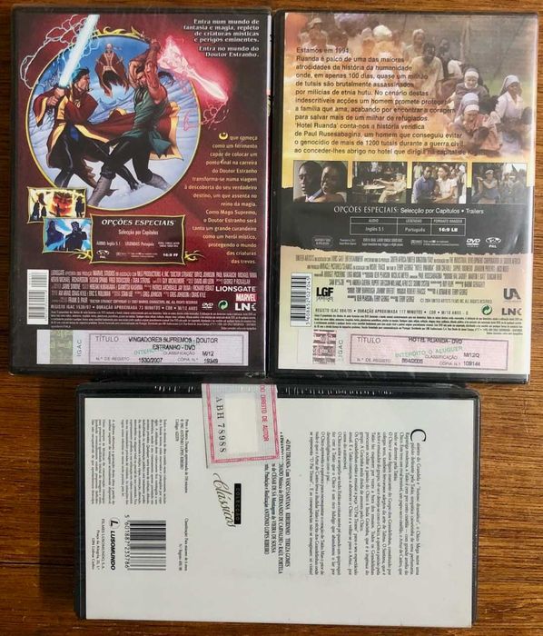 2 Filmes DVD e um Filme VHS