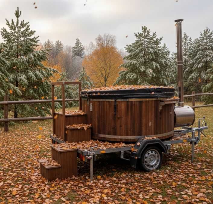 NOWA Mobilna Balia hydromasaż WOLNE TERMINY Jacuzzi na kołach