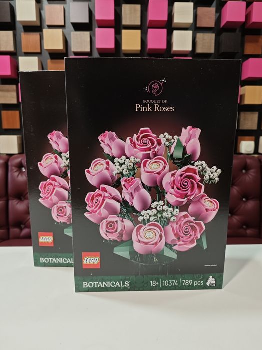 Конструктор LEGO 10374 Букет рожевих троянд. Квіти лего