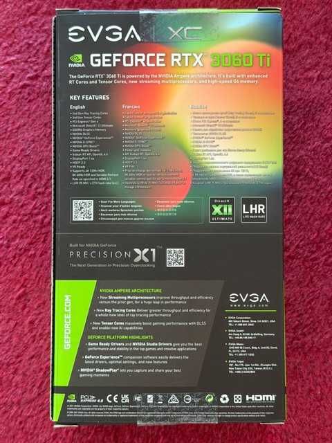 Placa gráfica EVGA GeForce RTX 3060 Ti XC (8 GB GDDR6 - LHR)