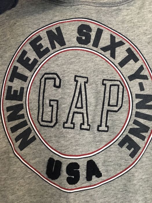 szara bluza gap logo lampas GAP oryginalna l 40 onesize
