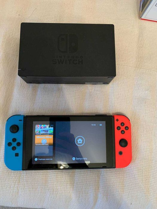Консоль Nintendo Switch HAC-001(-01) V2 32GB Blue Red Б/У