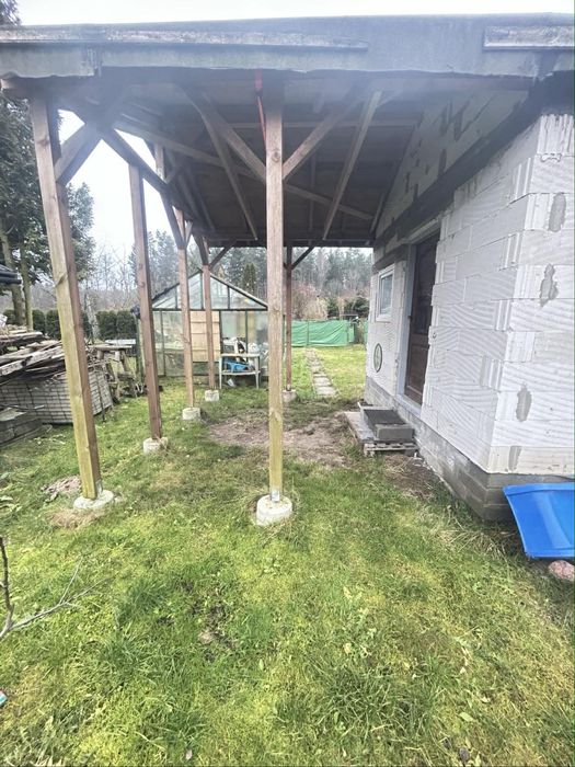 Działka ROD Krokus z murowanym domkiem