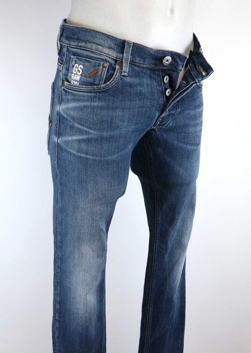 G-Star Defend Super Slim spodnie jeansy W30 L32 pas 2 x 41/42 cm
