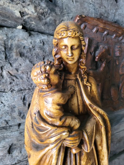 * rezerwacja Duża figurka Matki Bożej Maryja z dzieciątkiem Jezus