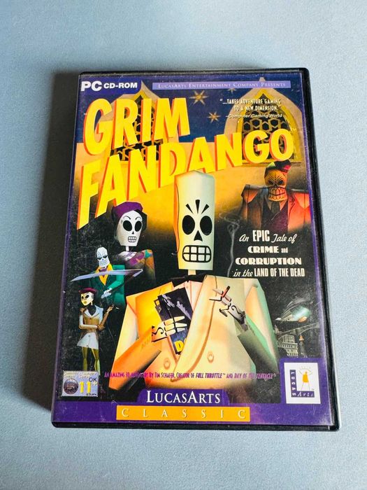 Kultowe Grim Fandango PC (LucasArts Classic) - Dla kolekcjonera / na półkę