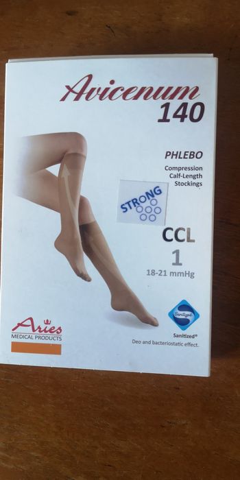 Podkolanówki wzmocnione, kompresyjne za pół ceny