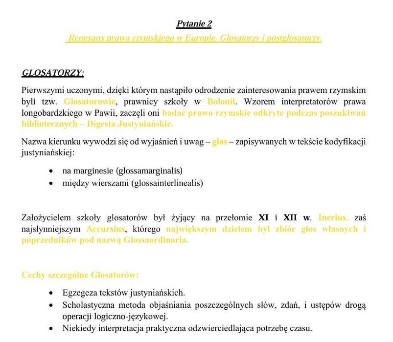 Historia Prawa Prywatnego - notatki prawo PDF (UWB 2023/2024)
