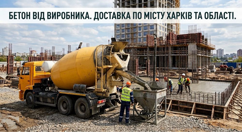 Бетон місто Харків та область
