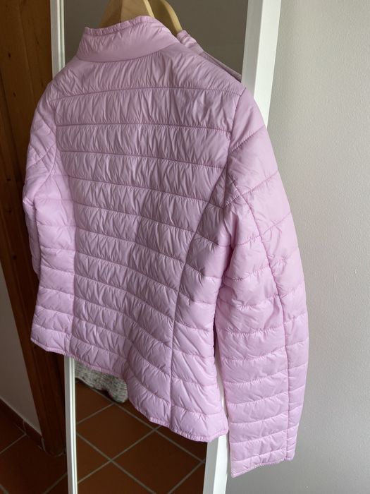 Casaco impermeável rosa tam. S