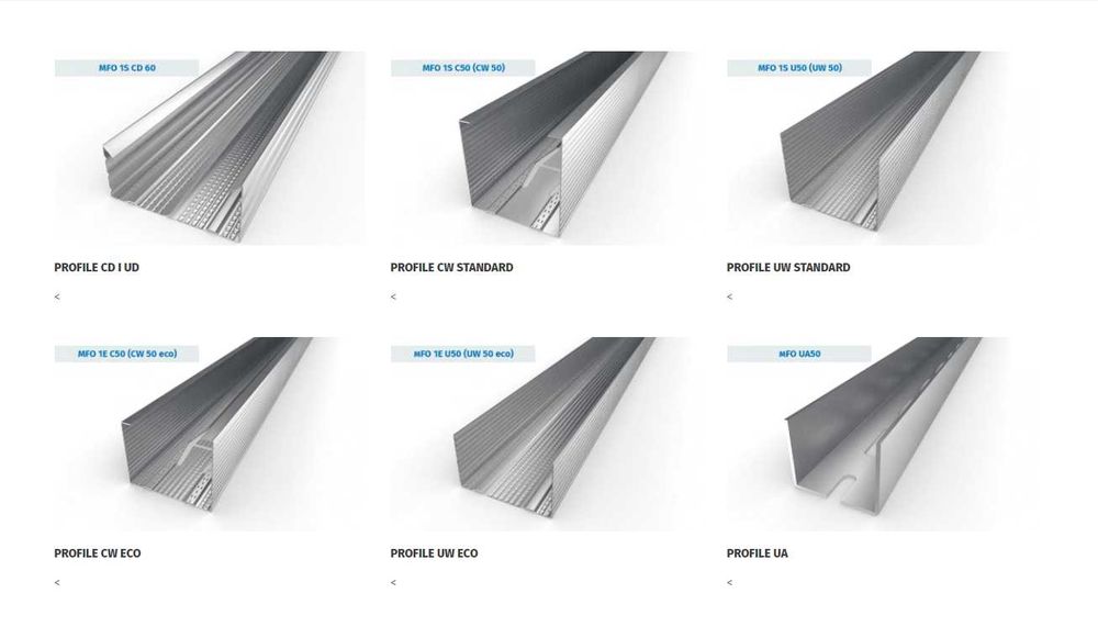 Profil główny sufitowy  CD60/27 3MB UD30,UD50,CW100 Ościeżnicowe