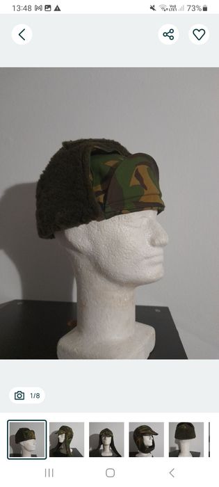 Czapka wojskowa zimowa holenderska.