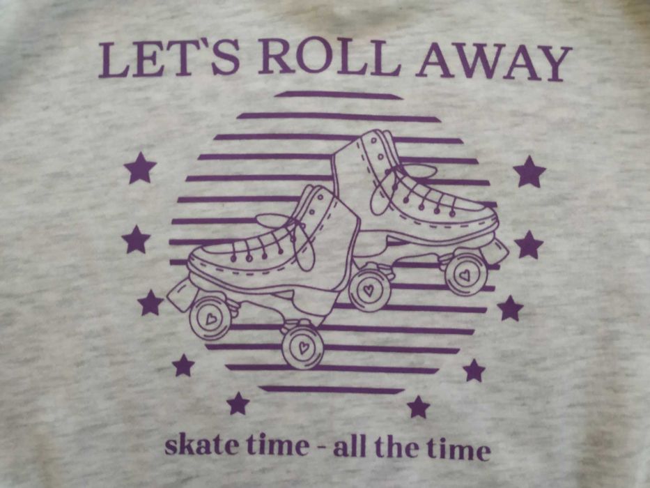 Jasnoszara, dresowa bluza z kołnierzykiem, Reserved 146 cm