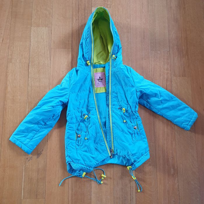 Wiosenna,turkusowa kurtka