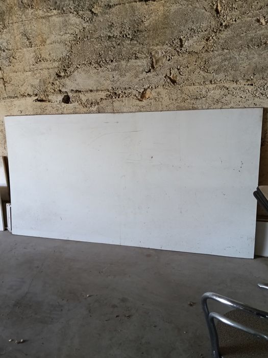 Placa contraplacado lacada a branco