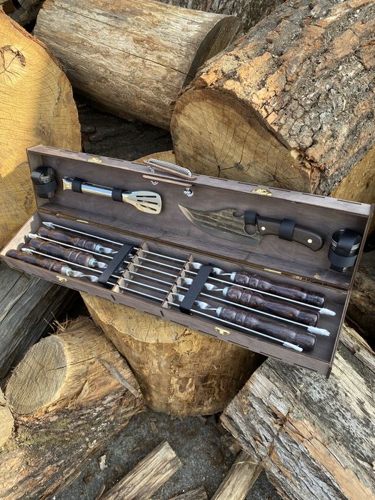 Подарунок військовому/ набір шампурів чоловіку