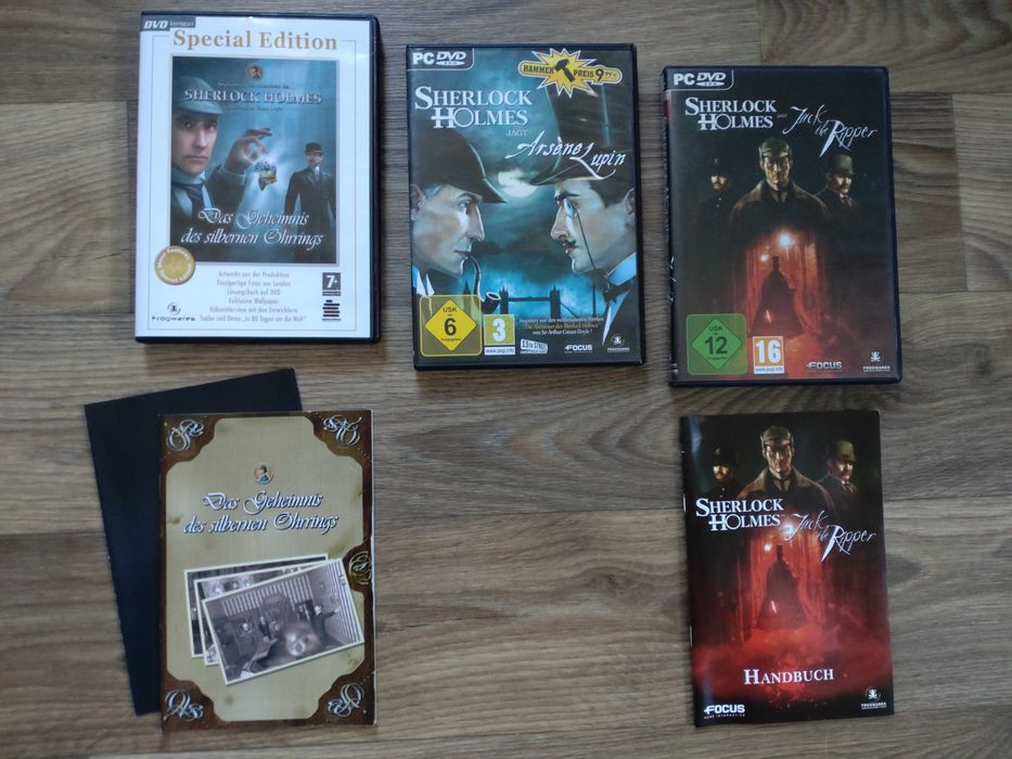 Несколько игр для пк из серии Sherlock Holmes Шерлок Холмс
