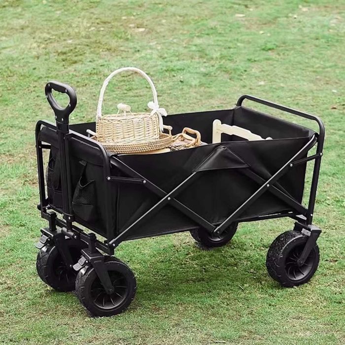 Nowy Wózek Wędkarski Transportowy Plażowy 200KG 150L Koła XXL z Dachem