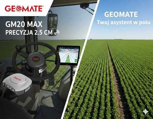 Nawigacja rolnicza GEOMATE GM20 RTK 2,5cm ISOBUS NOWY MODEL