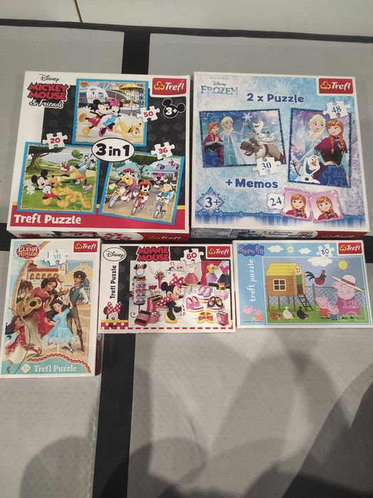 Puzzle zestaw 5 szt
