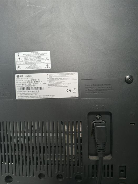 Telewizor płaski LG 37 CALI MODEL 37LD420
