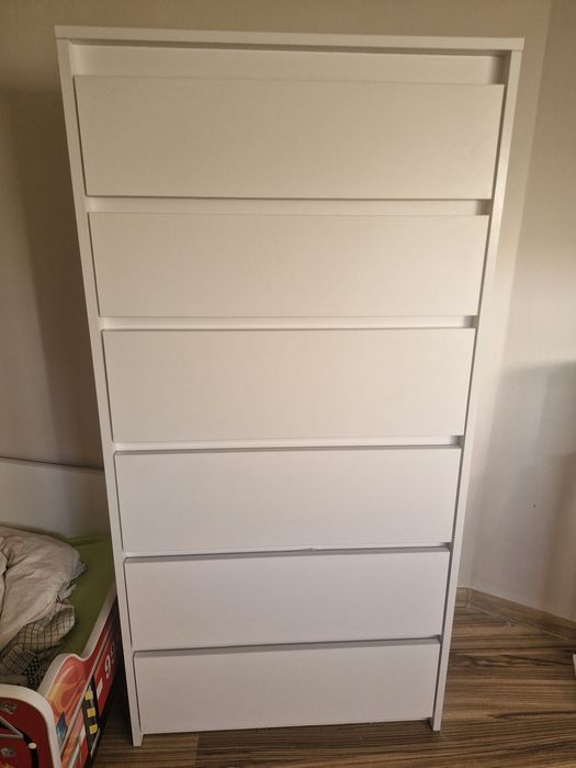 Komoda czarna ikea 3 szuflady 2 szt. Biale komody 2 sztuki szafa dąb wotan antracyt