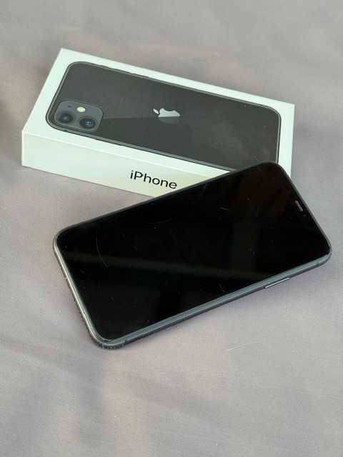 iPhone 11 64GB-czarny-Orange-1 właściciel, (bat. 80%)+ETUI (TOP STAN)