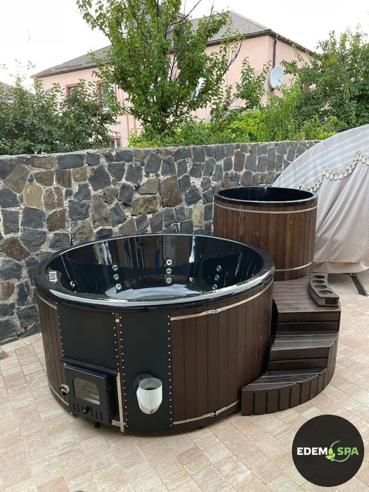 Чан на дровах! Виробник! Спа купіль! Купель з джакузі! Баня офуро!